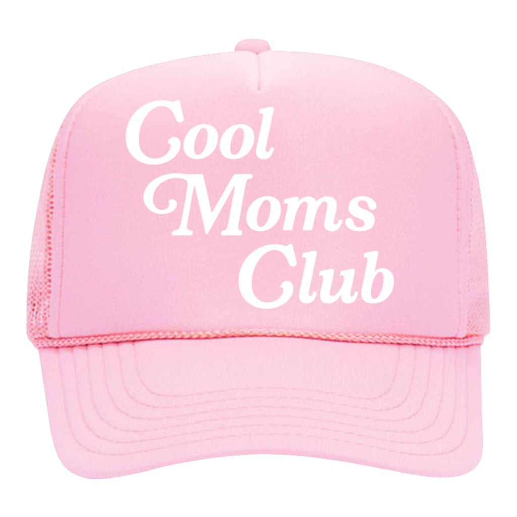 “Cool Moms Club” Trucker Hat - Soft Pink