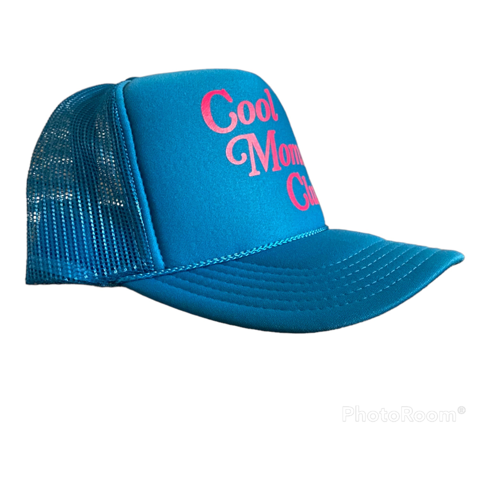 “Cool Moms Club” Trucker Hat - Turquoise